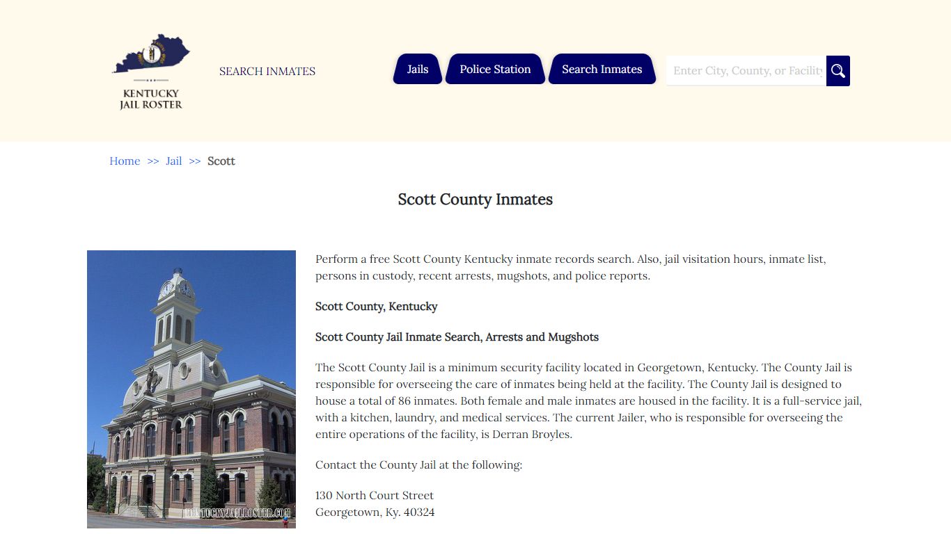 Scott County Inmates | Jail Roster Search